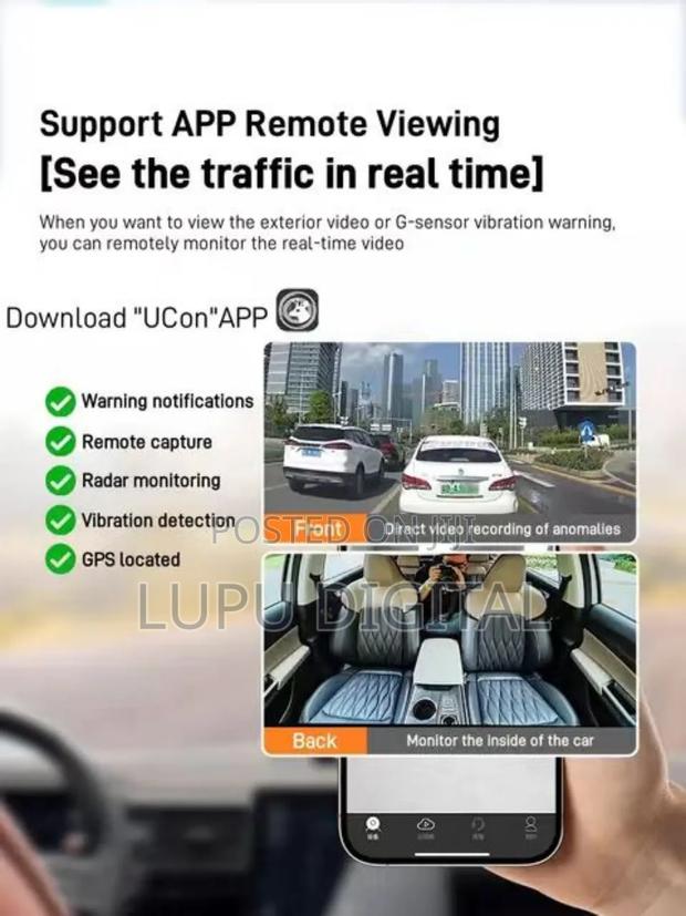 4g Dual Lens Car Camera Dashboard Duo Dashboard Camera - thumbnail 4