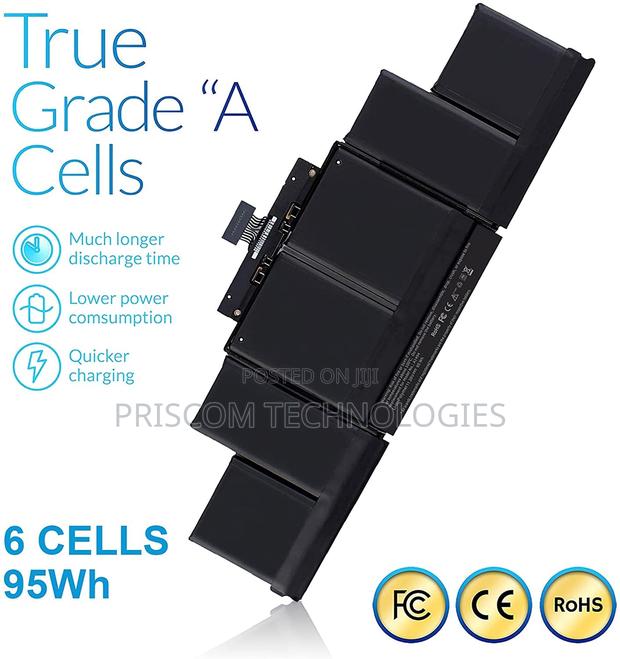 A1820 Laptop Battery for Apple Macbook Pro 15 Inch - thumbnail 2