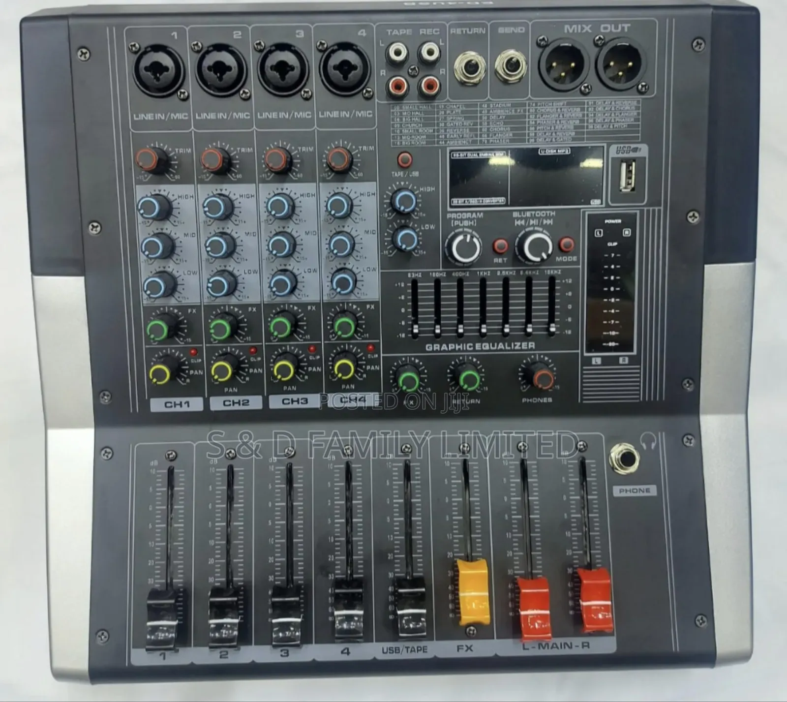 KV40 4 Channels Powered Mixer