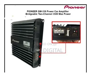 Pioneer GM-338 Power Car Amplifier Bridgeable Two-Channel
