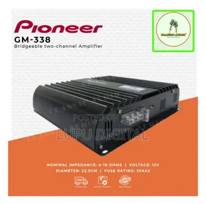 Pioneer GM-338 Power Car Amplifier Bridgeable Two-Channel