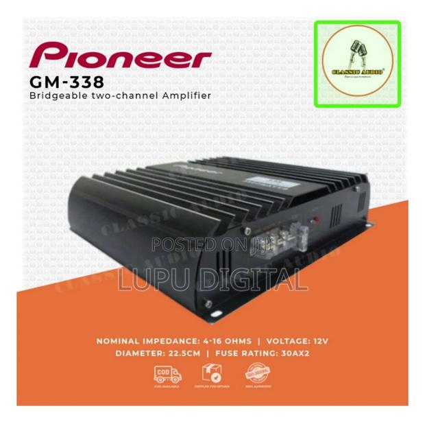 Pioneer GM-338 Power Car Amplifier Bridgeable Two-Channel - thumbnail 3