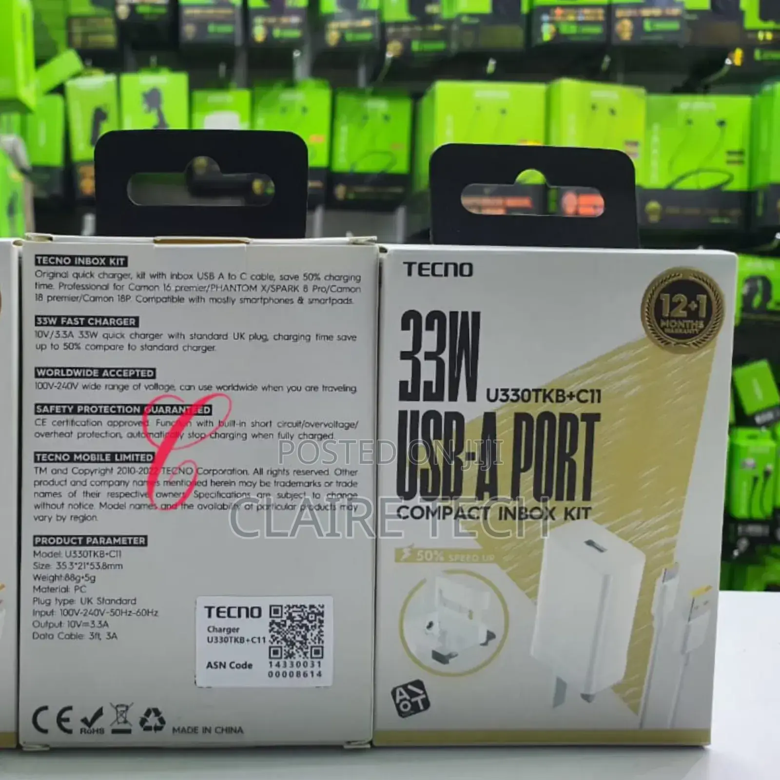 Tecno *33W* U330TKB+C11 Compact
Ultra Fast Charger Kit Now