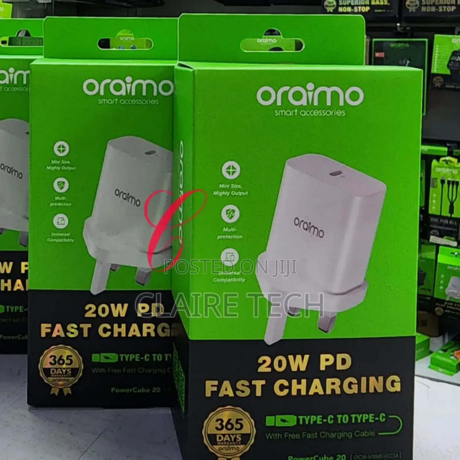 Oraimo Powercube 20 OCW-U106S+CC54 20W PD Typec Fastchargers