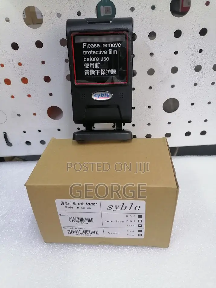 Syble Xb-8606 Table Mount Barcode Scanner-New