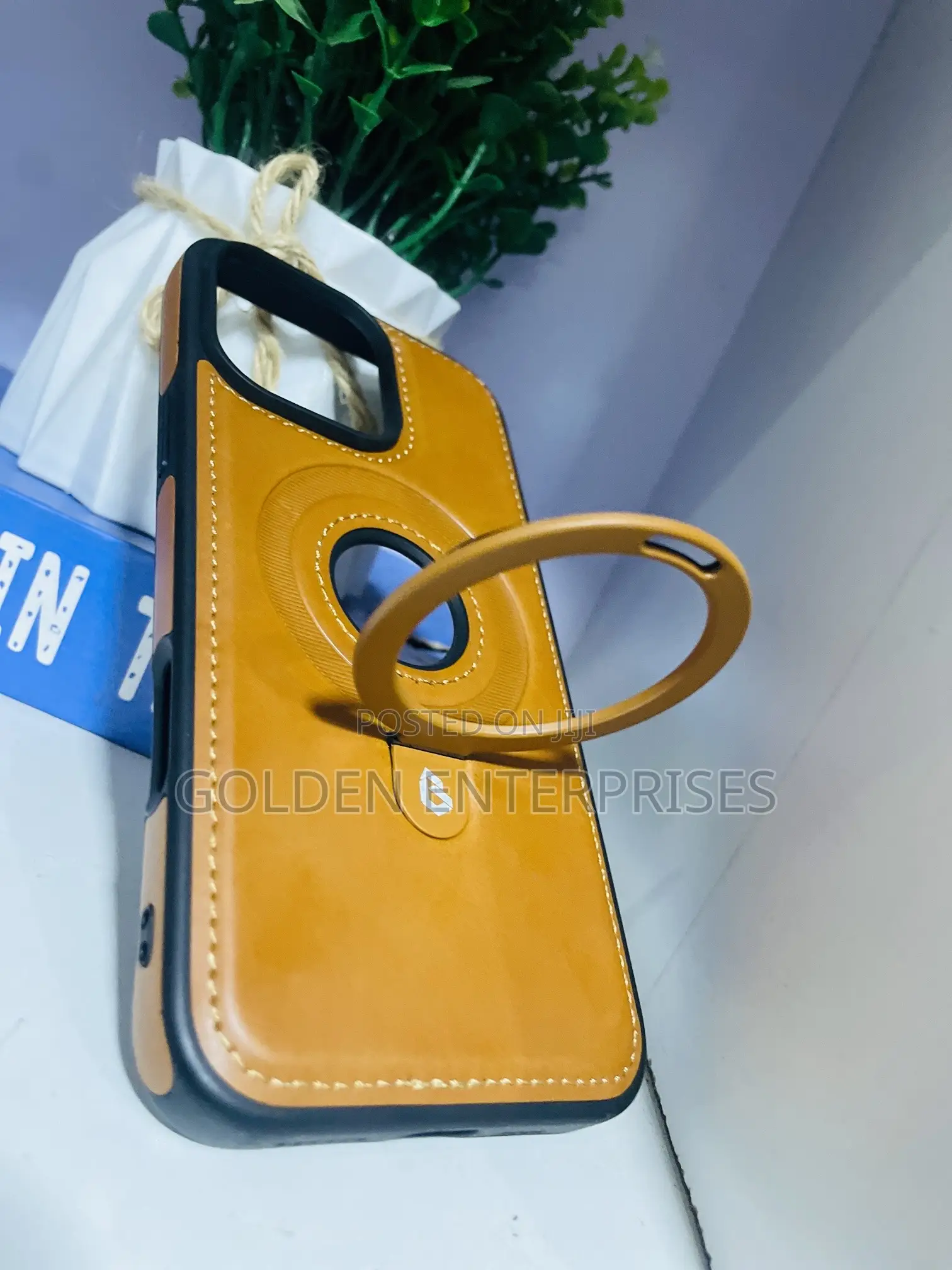 iPhone 16 Pro Max Leather Back Cover With Magsafe