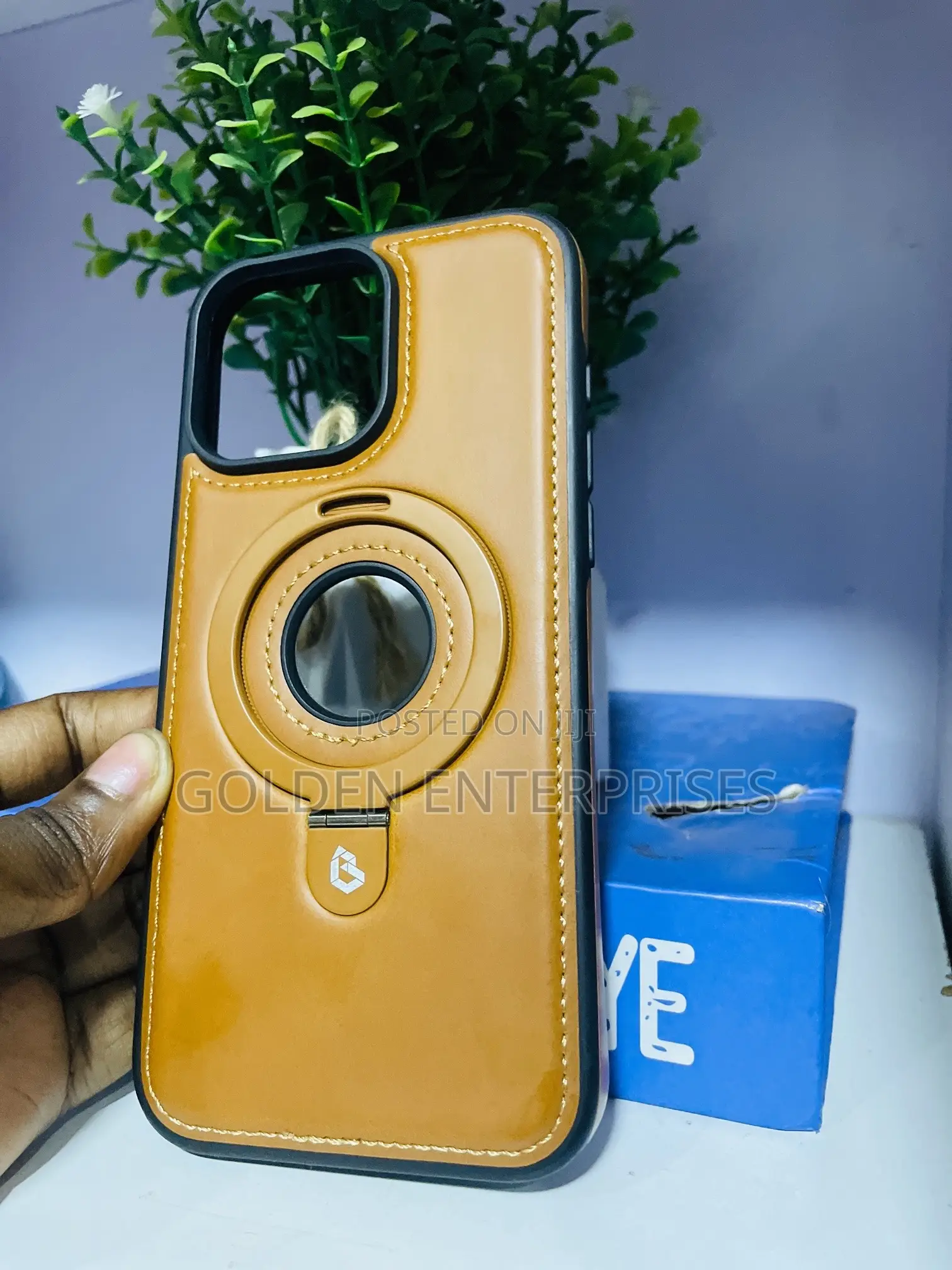 iPhone 16 Pro Max Leather Back Cover With Magsafe