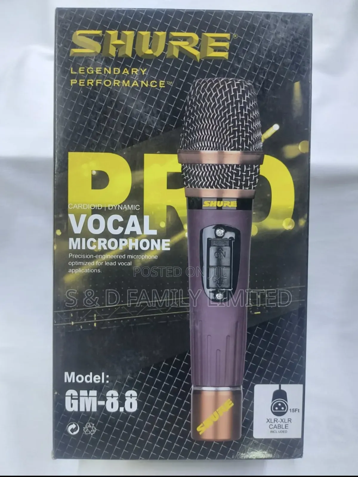 Shure Pro Vocal Microphone GM-8.8 Wired Microphone