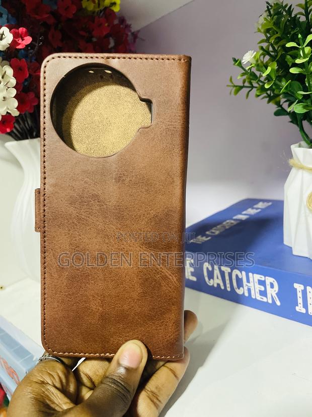 Tecno Camon 30pro Brown Leather Flip Cover - main view