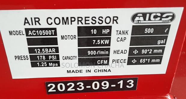 Aico Japan Three Piston 500 LITRES THREE PHASE 10HP Motor - thumbnail 2