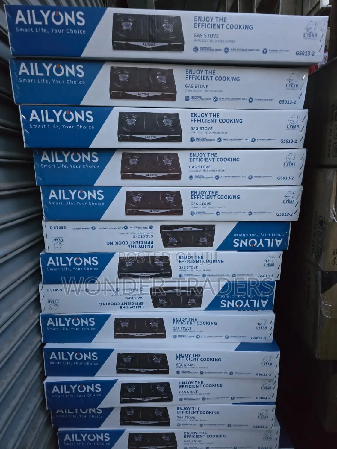 AILYONS 2 Burner Table Top Stainless Steel Gas Stove Cooker