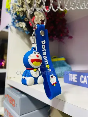 Cute Silicone Doraeman Key Holder