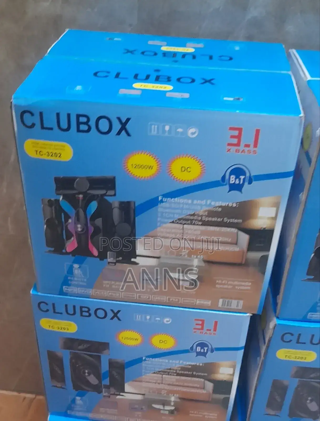 3.1ch Clubox 12000 Watts Woofer