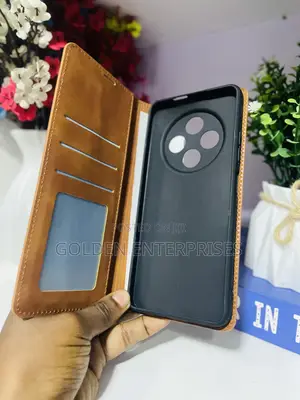 Brown Tecno Spark 30 4G Leather Flip Cover