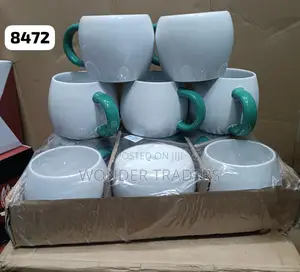 Ceramic Pot Mug 6 Pieces