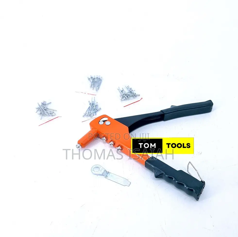 Hand Riveter Rivet Gun With 2.4, 3.2, 4.0 and 4.8mm Rivets