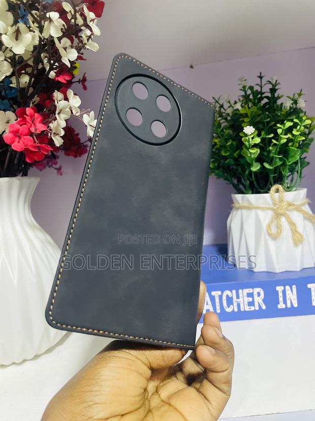 Tecno Camon 30S Black Leather Flip Cover