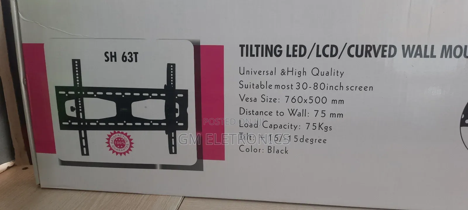 Skilltech TV Tilt Wall Bracket Stand Sh-63t for 30"- 80"Tvs