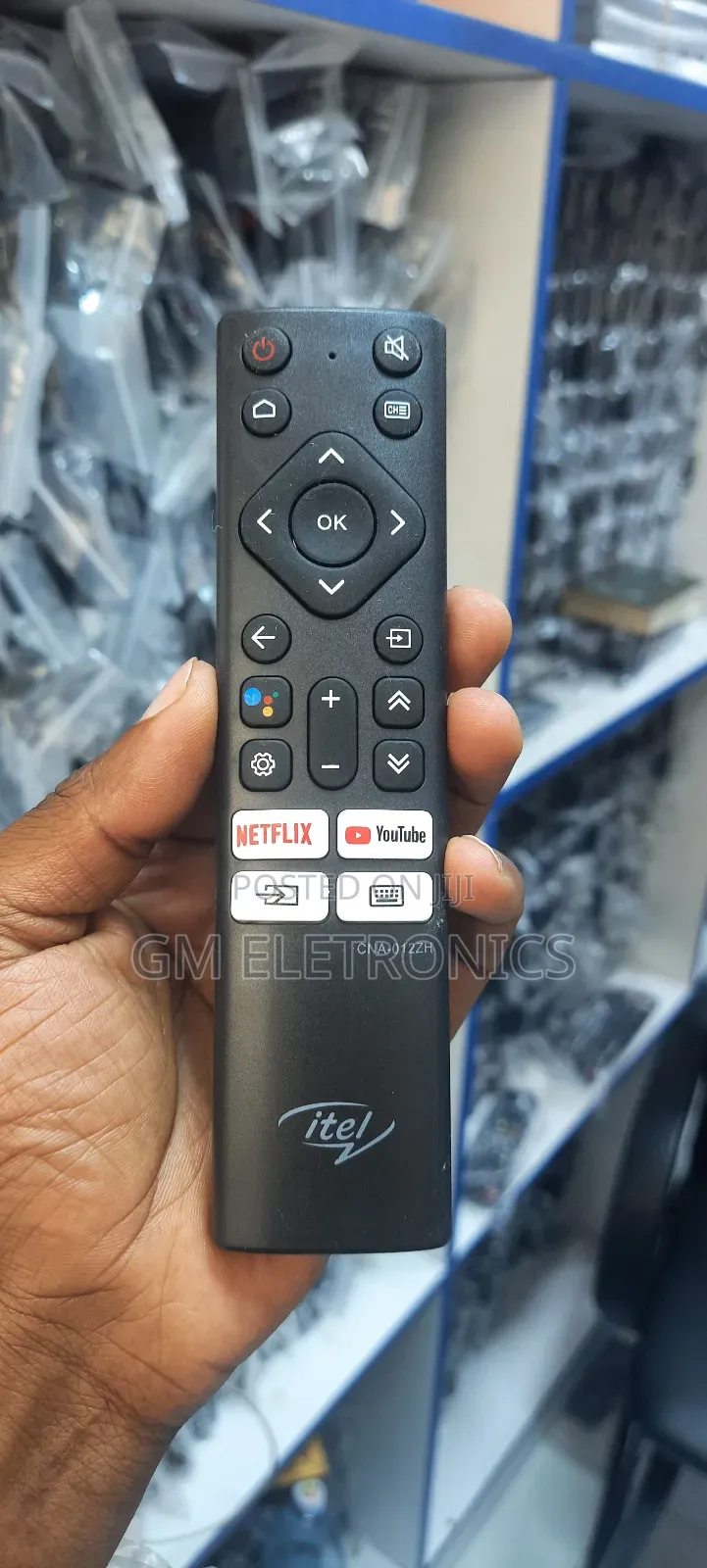 Itel Smart Tv Remote With Youtube Nexflix Shortcut Buttons