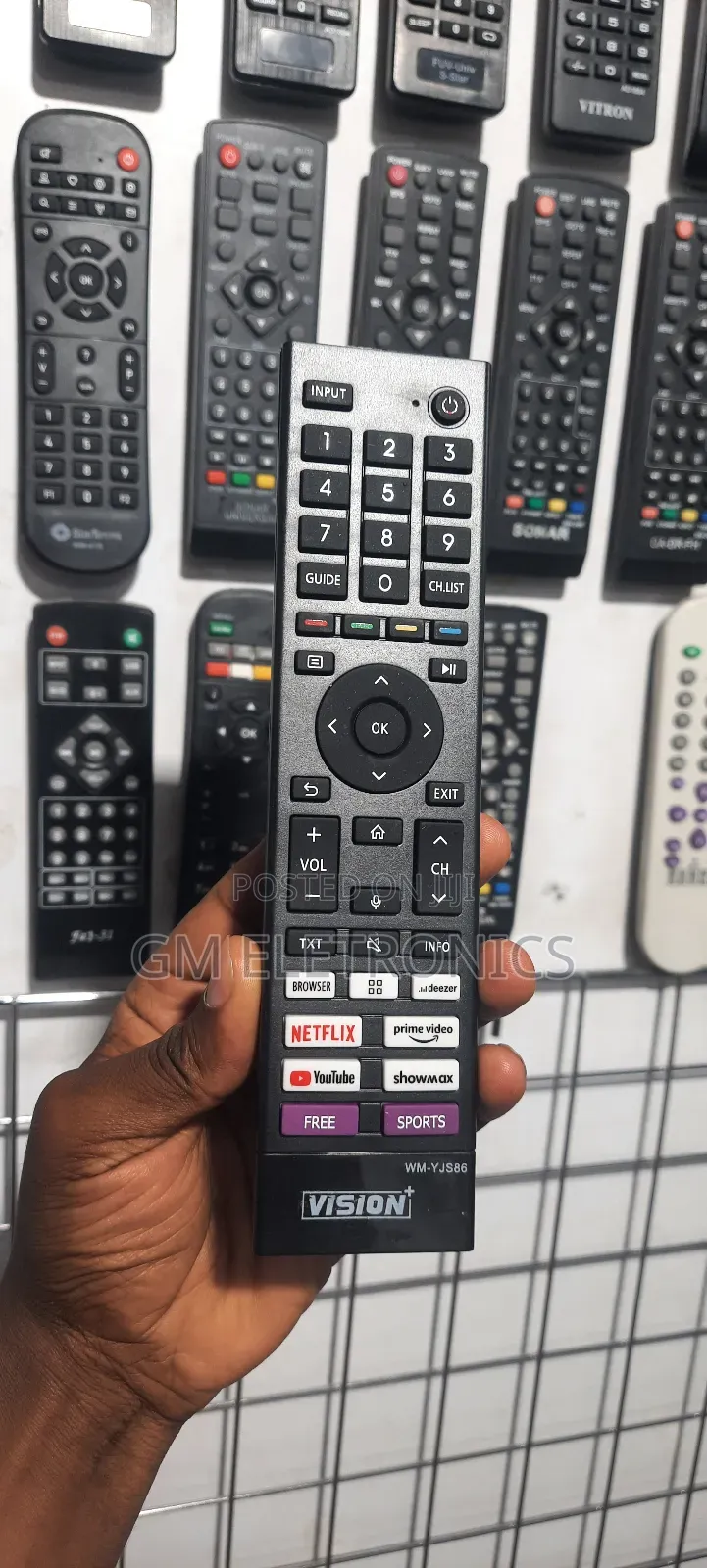 Vision+ Vidaa Smart TVS Replacement Remote-Youtube Shortcut