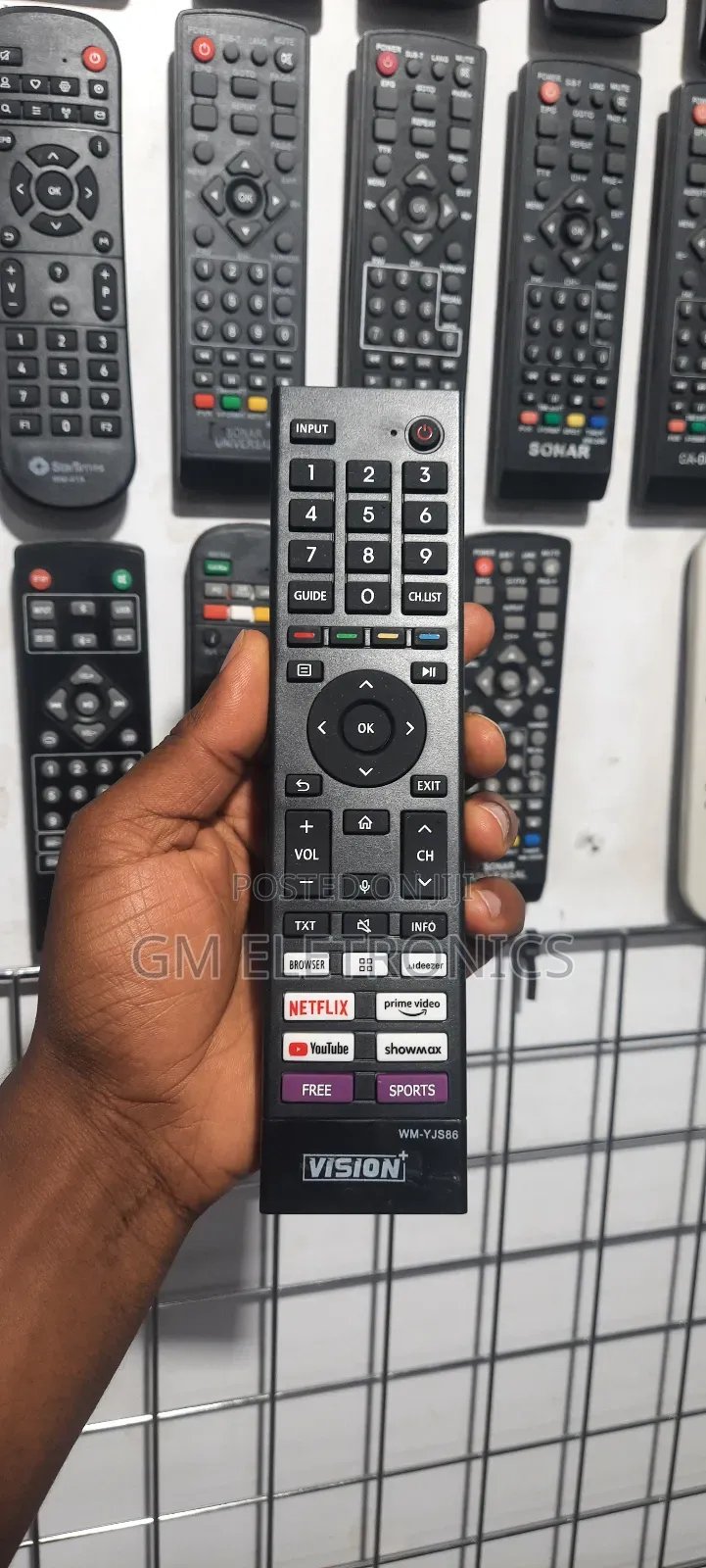 Vision+ Vidaa Smart TVS Replacement Remote-Youtube Shortcut