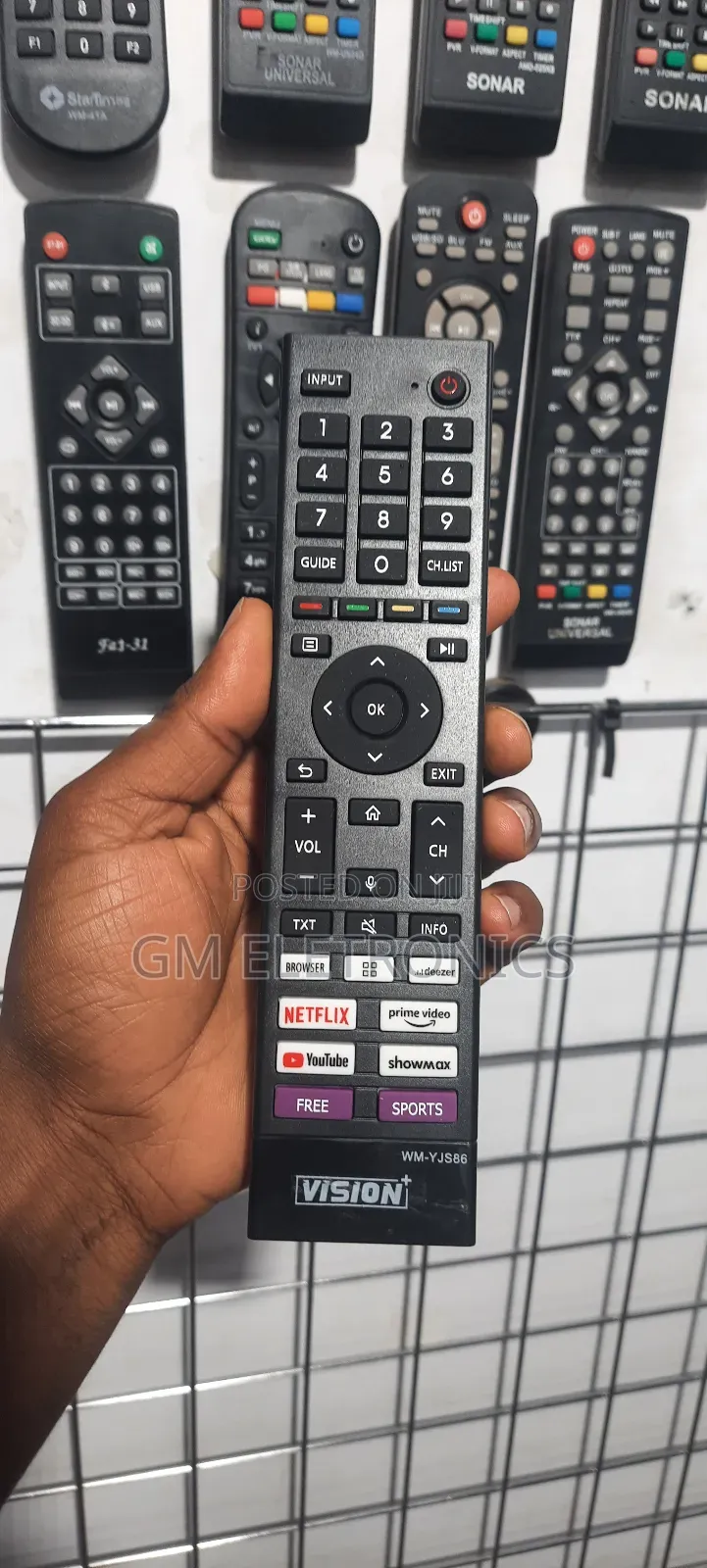 Vision+ Vidaa Smart TVS Replacement Remote-Youtube Shortcut