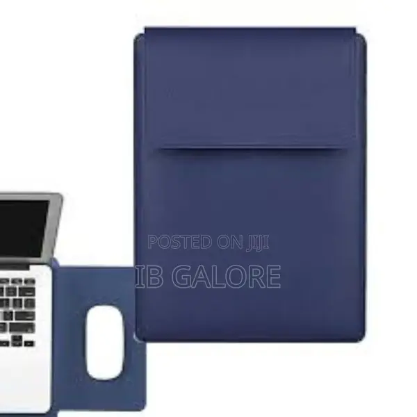 Leather Laptop Sleeve, Waterproof, Foldable Stand Mouse Pad