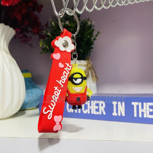 Sweet Hear Minion Cartoon Themed Key Chains/ Key Holders
