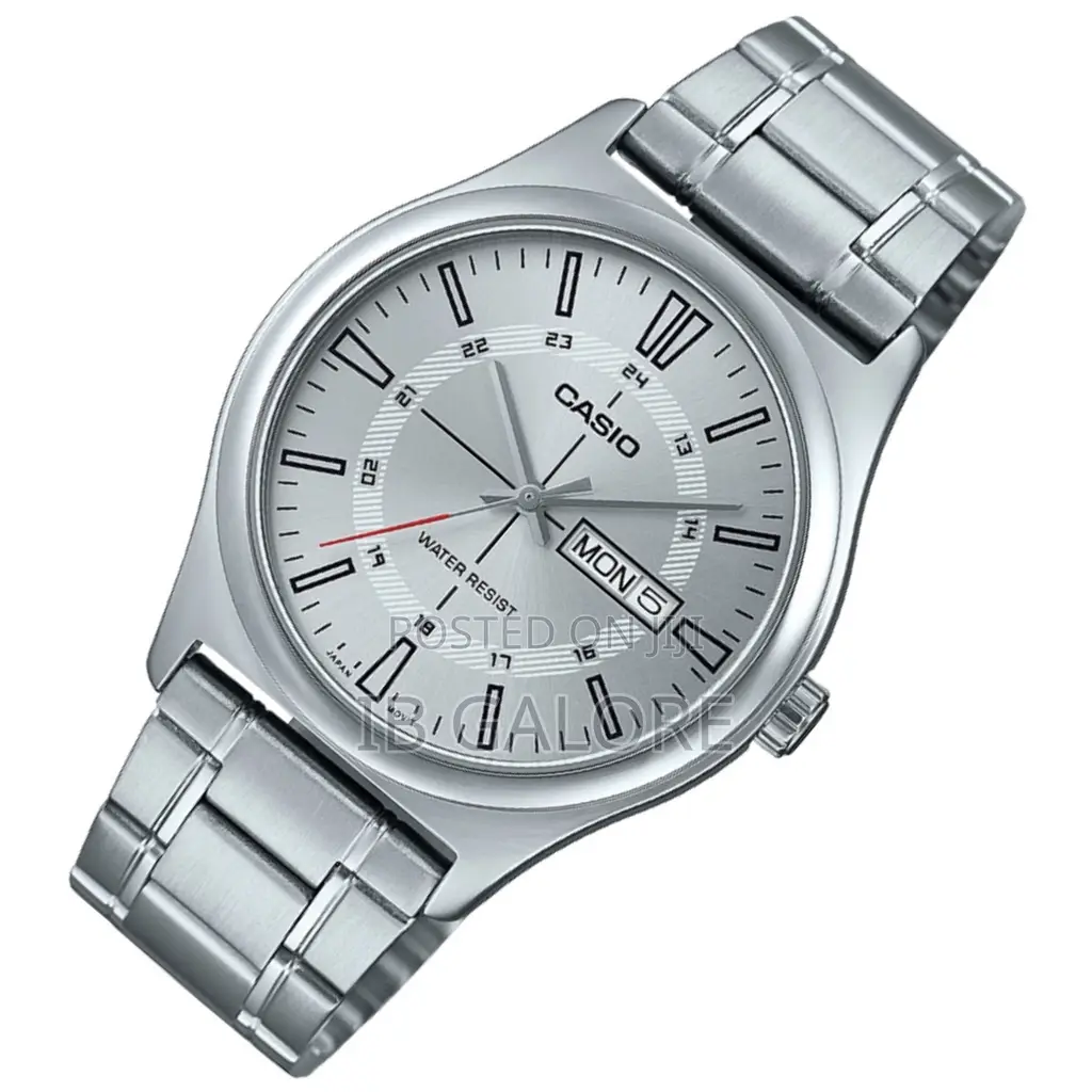 Casio Men's Leather Watch V006D 7C