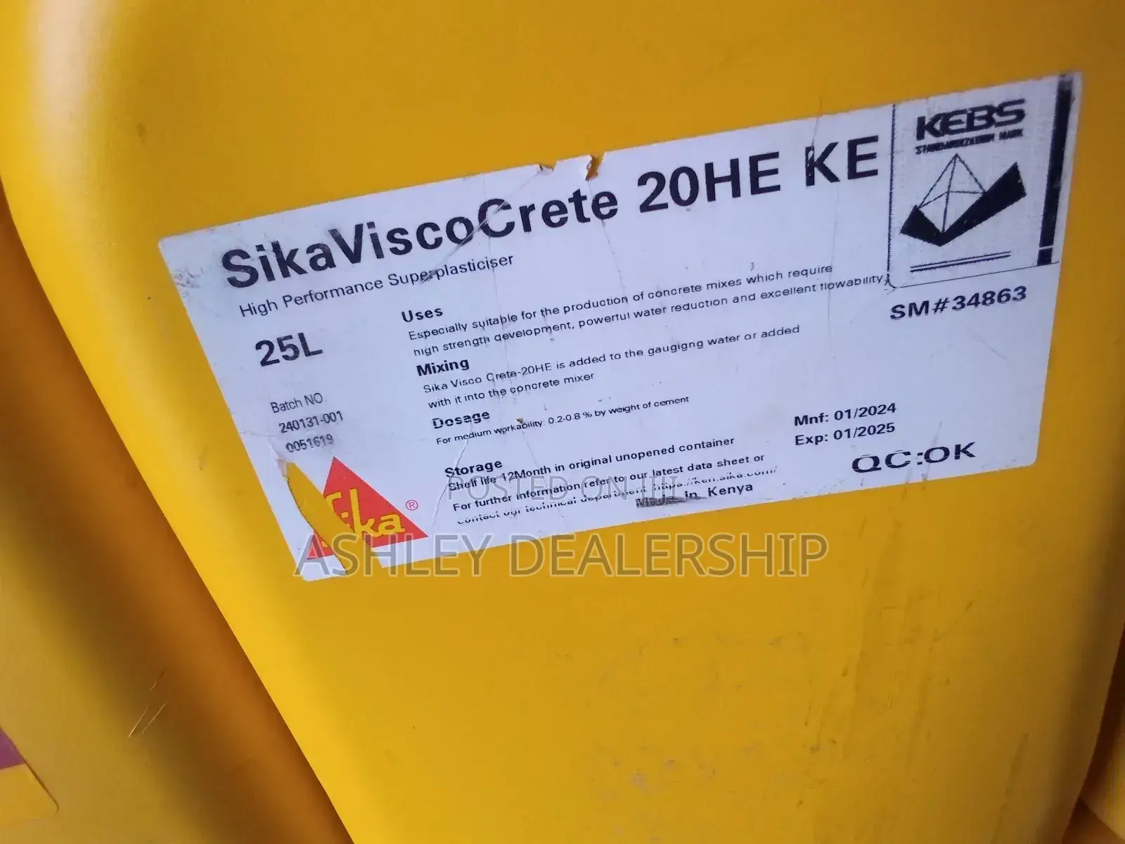 Sika Viscocrete 20HE KE