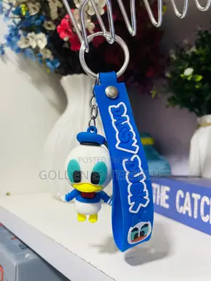 Cute Daisy Duck Cartoon Themed Key Chains/ Key Holders