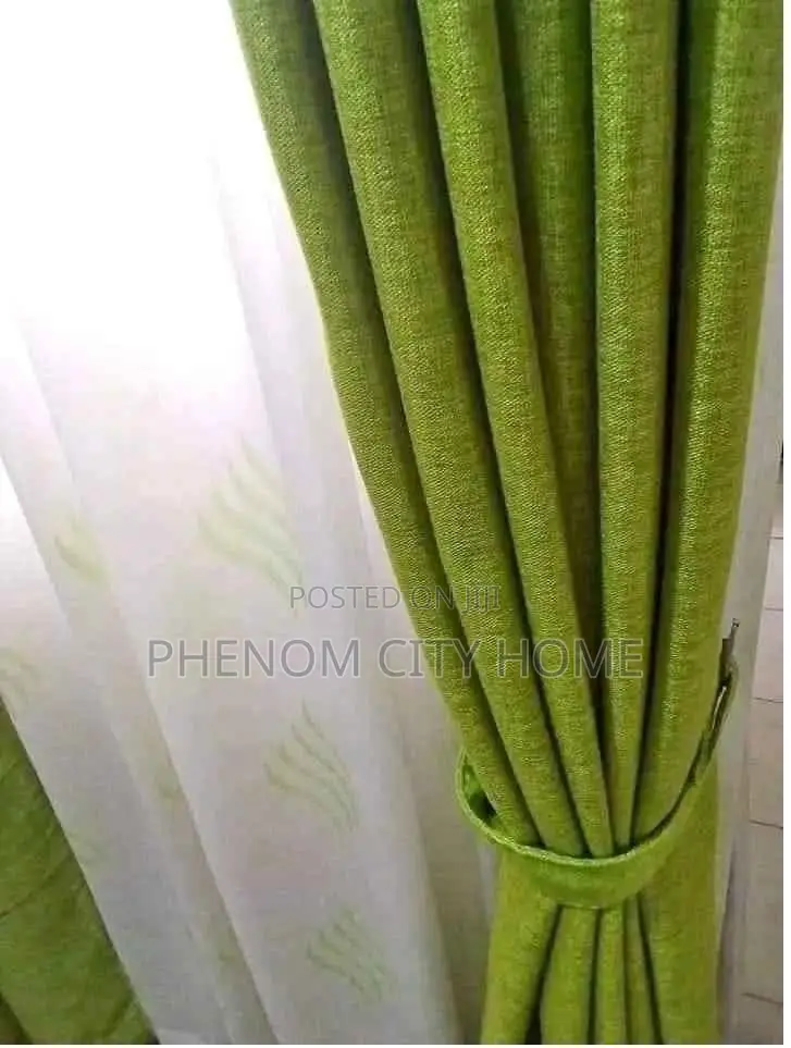 Green Linen Curtains