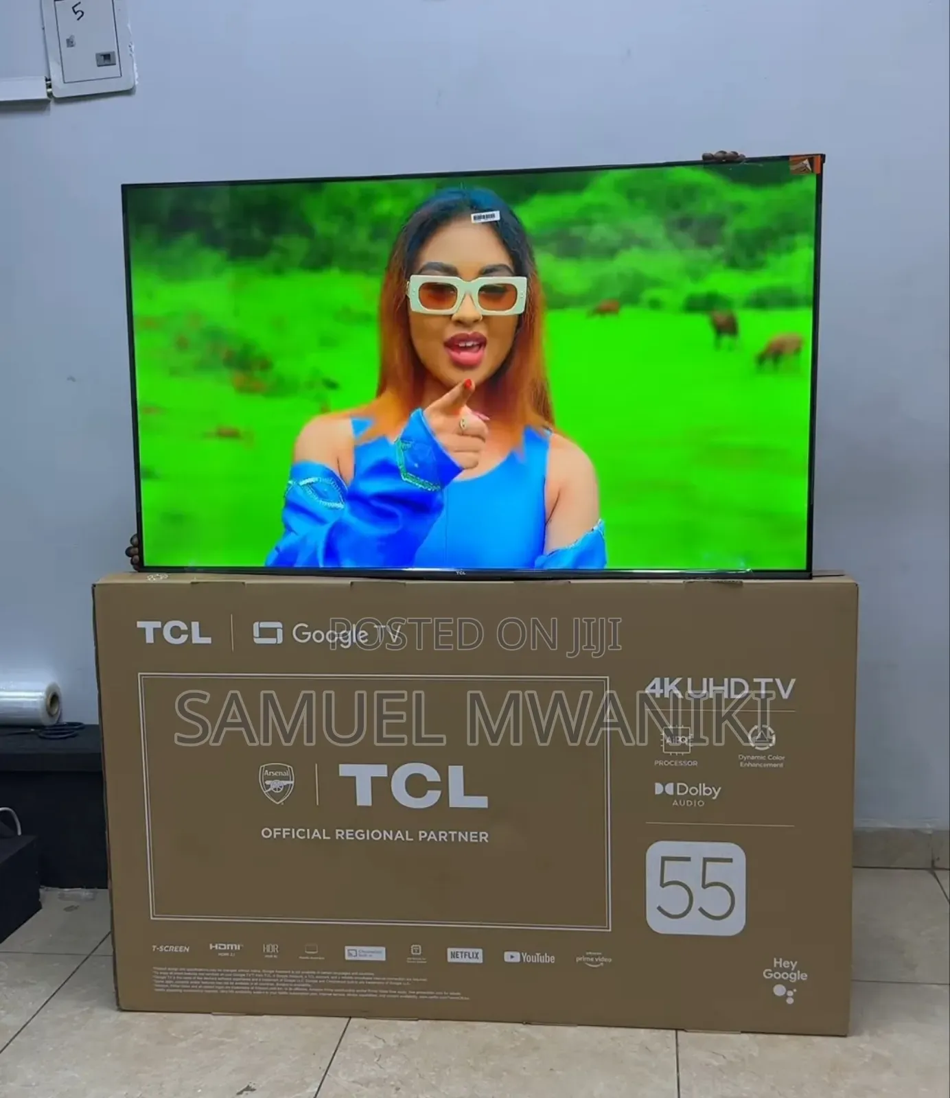 TCL 55" TCL Uhd Google Tv Dolby Audio HDR 10 Frameless
