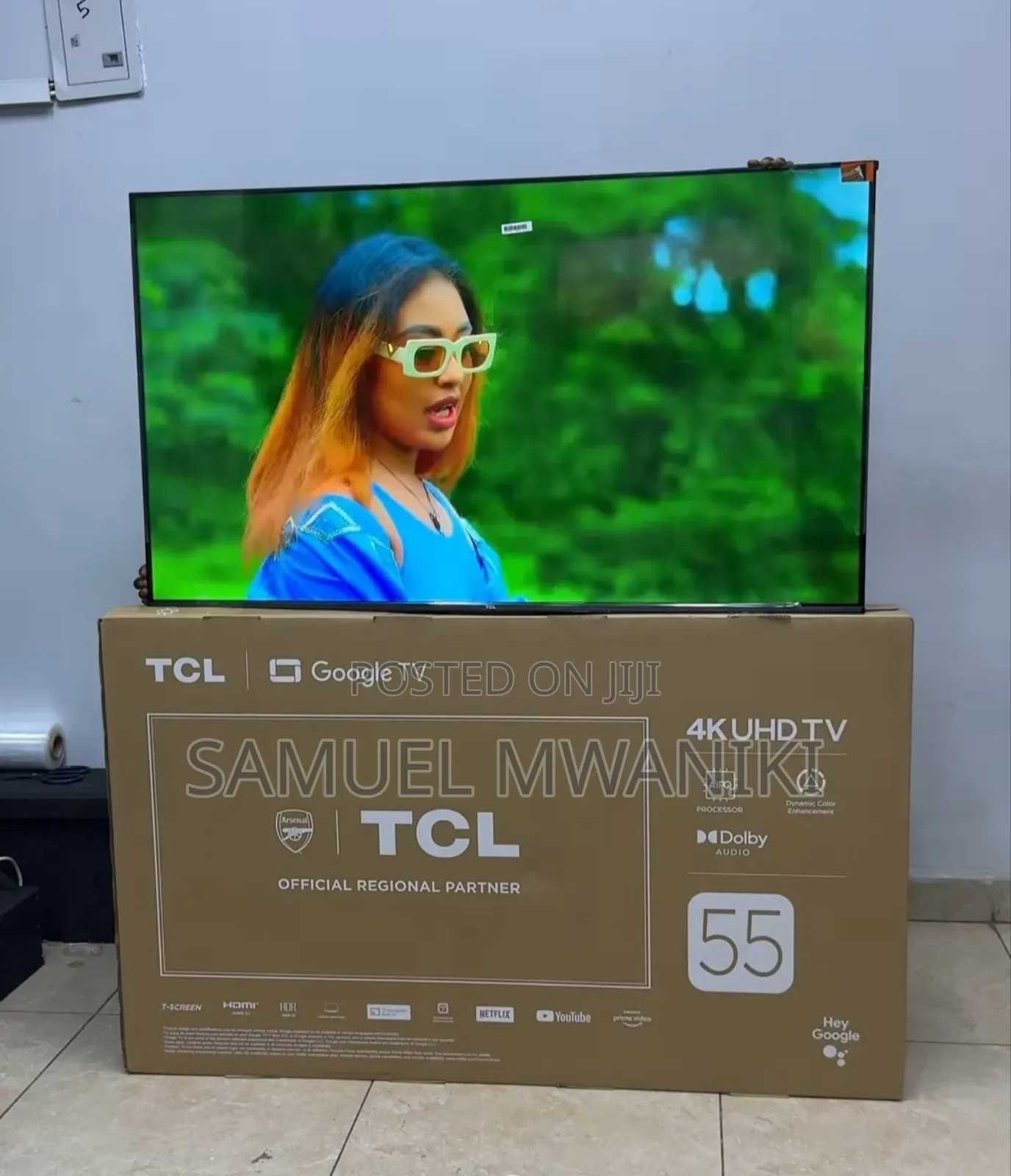 TCL 55" TCL Uhd Google Tv Dolby Audio HDR 10 Frameless