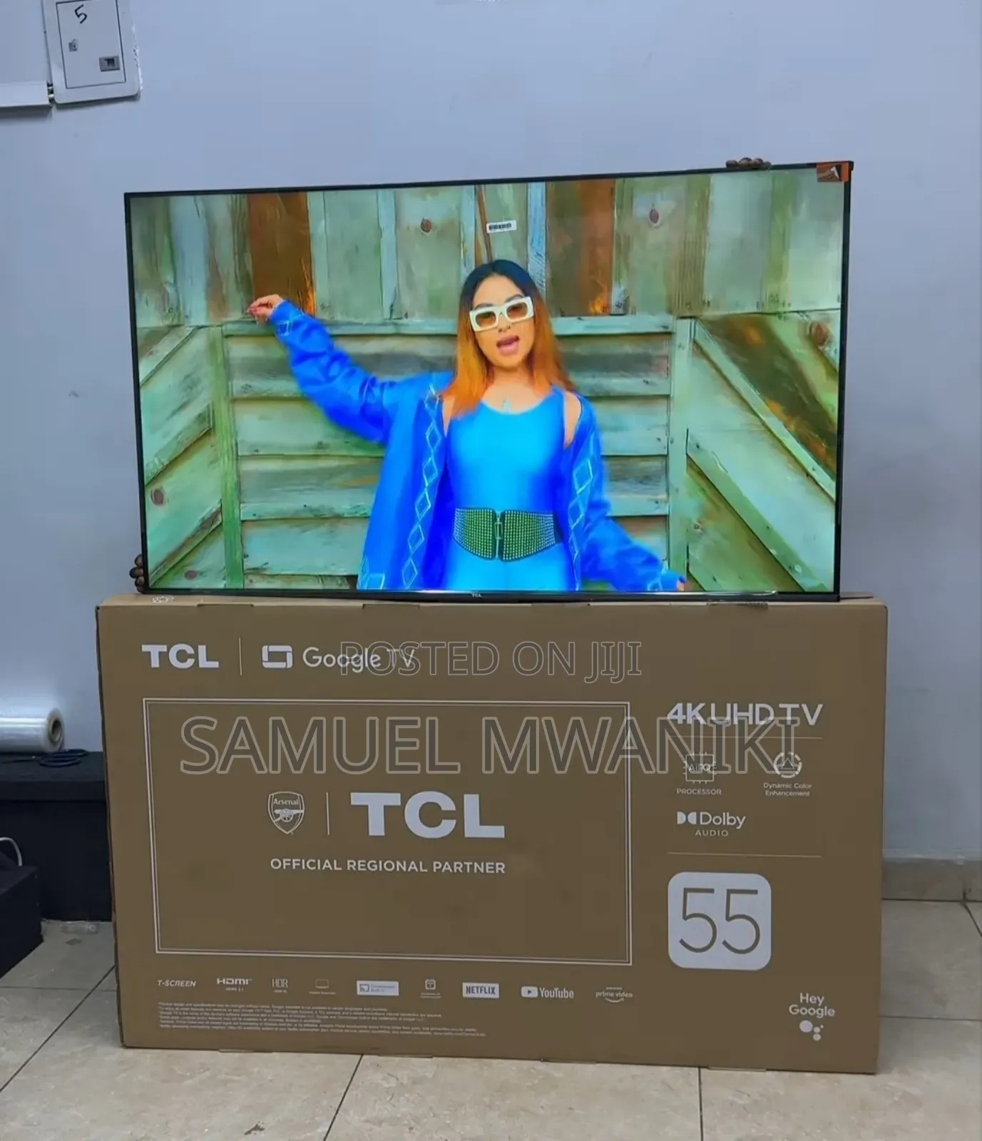 TCL 55" TCL Uhd Google Tv Dolby Audio HDR 10 Frameless