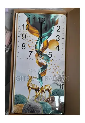  Rectangular Crystal Porcelain Clock