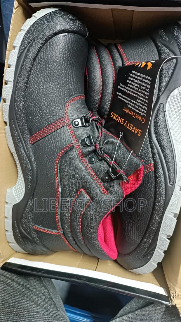 Stitched Quality Safety Boots Shoes - main view