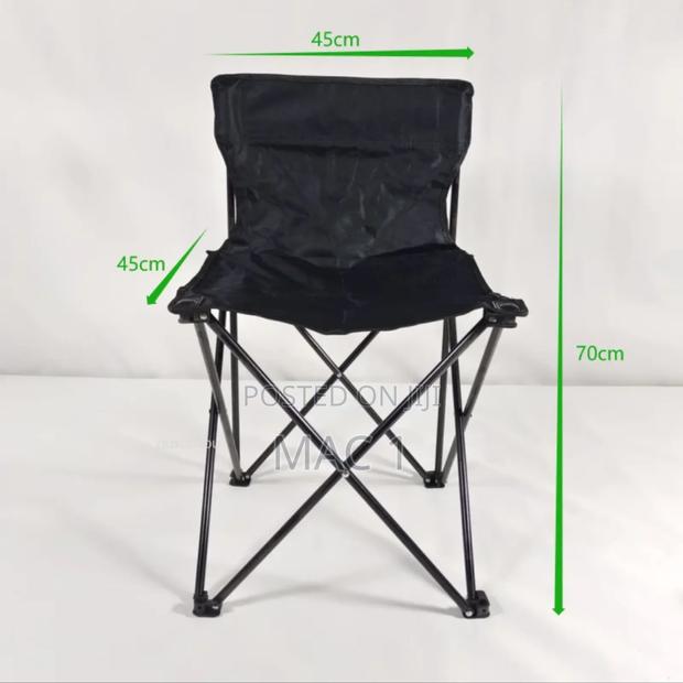 Blue and Black Camping Foldable Chairs - thumbnail 3