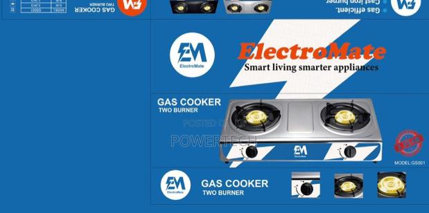 Electromate 2 Burner Stainless Cooker Autoignation. - main view