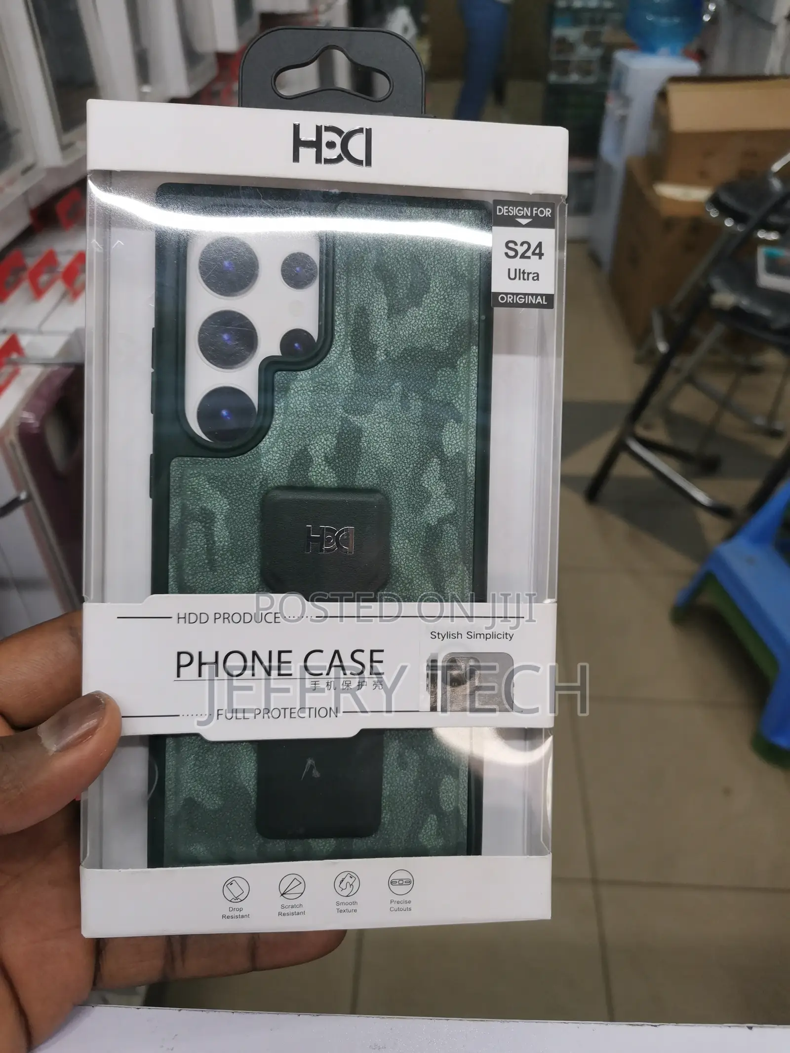 S24 Ultra Genuine Leather Case With Adjustable Stand