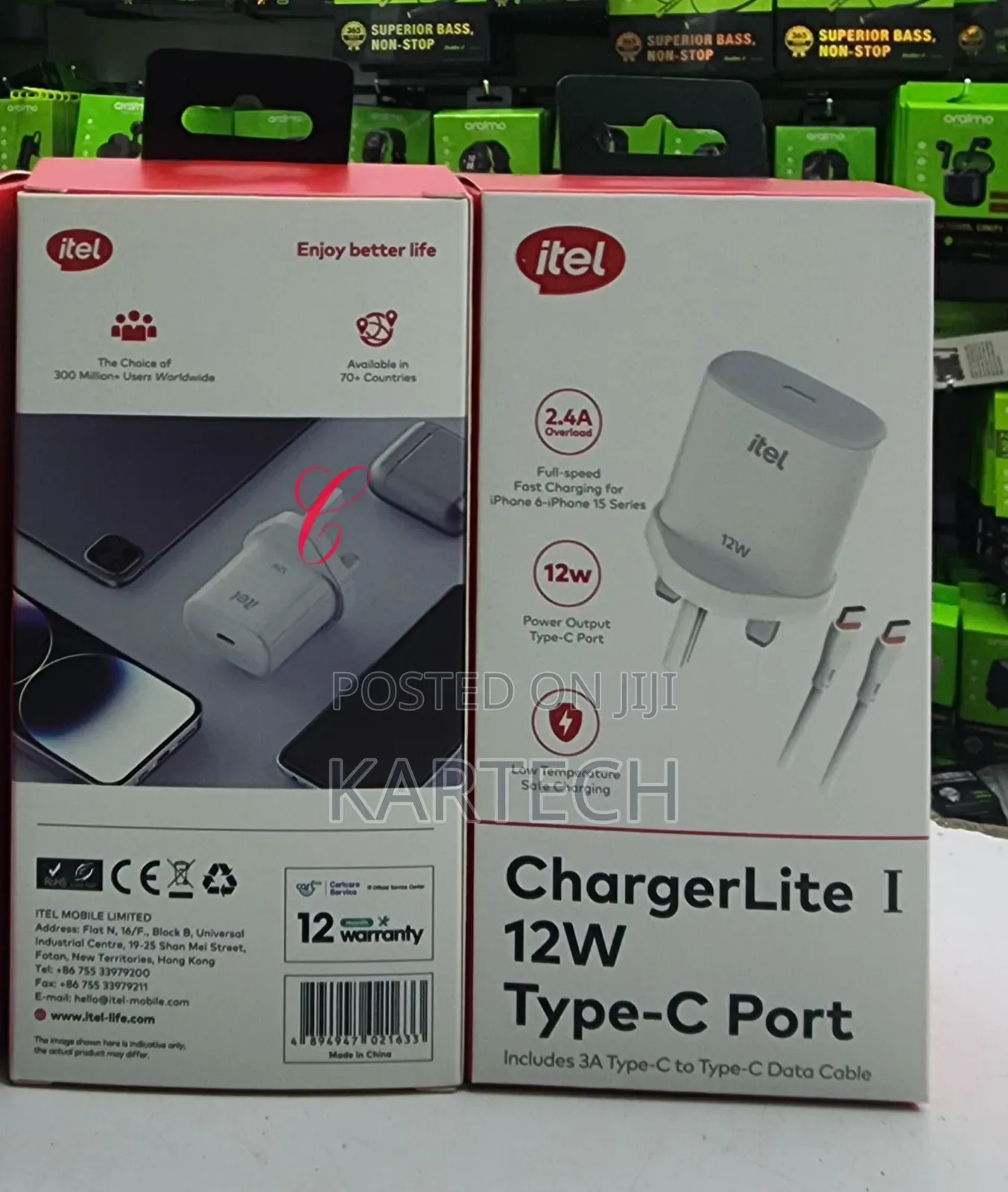 Itel ICW-122UC 12W Type C Charger Lite 1