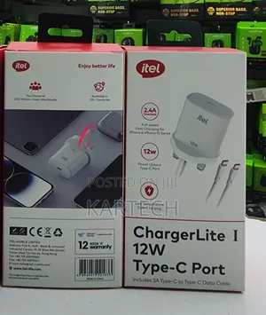 Itel ICW-122UC 12W Type C Charger Lite 1