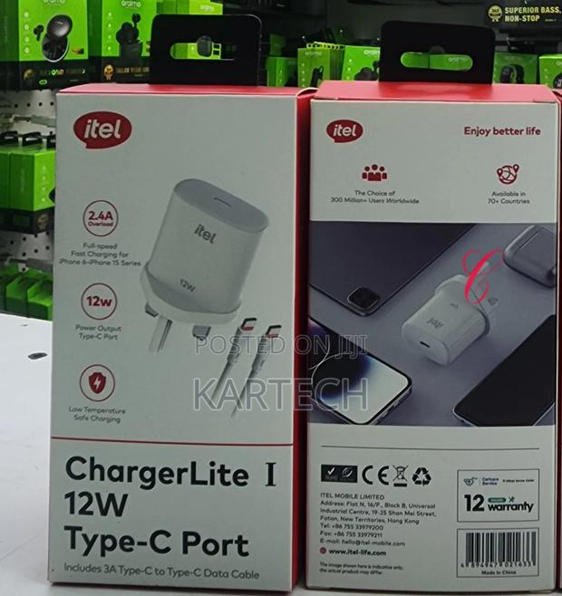 Itel 12W Type C Charger Lite 3A C to C - thumbnail 3