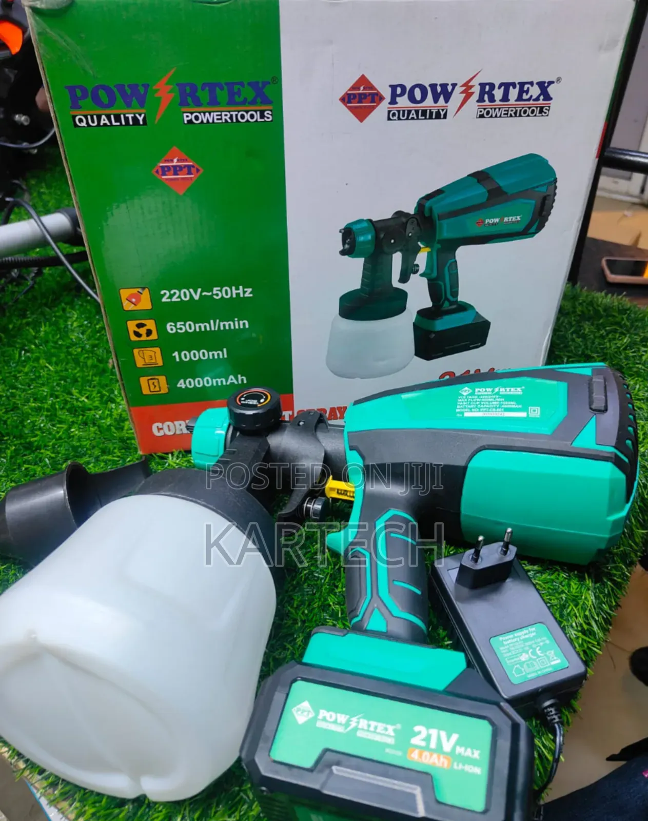 Powertex Spray Gun 21volts 4.0ah Battery