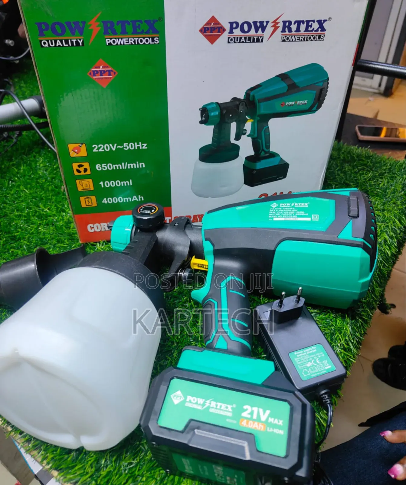 Powertex Cordless Paint Sprayer Gun 21V