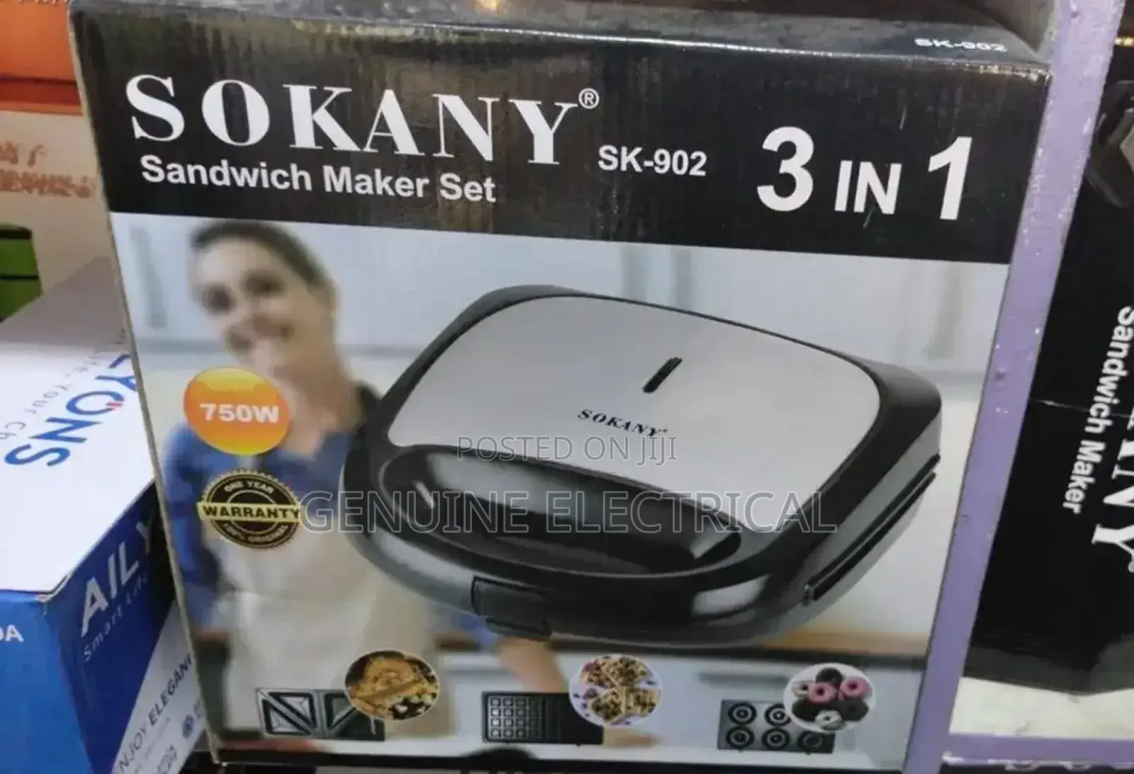 Classic 3 in 1 Sokany Sandwich Maker