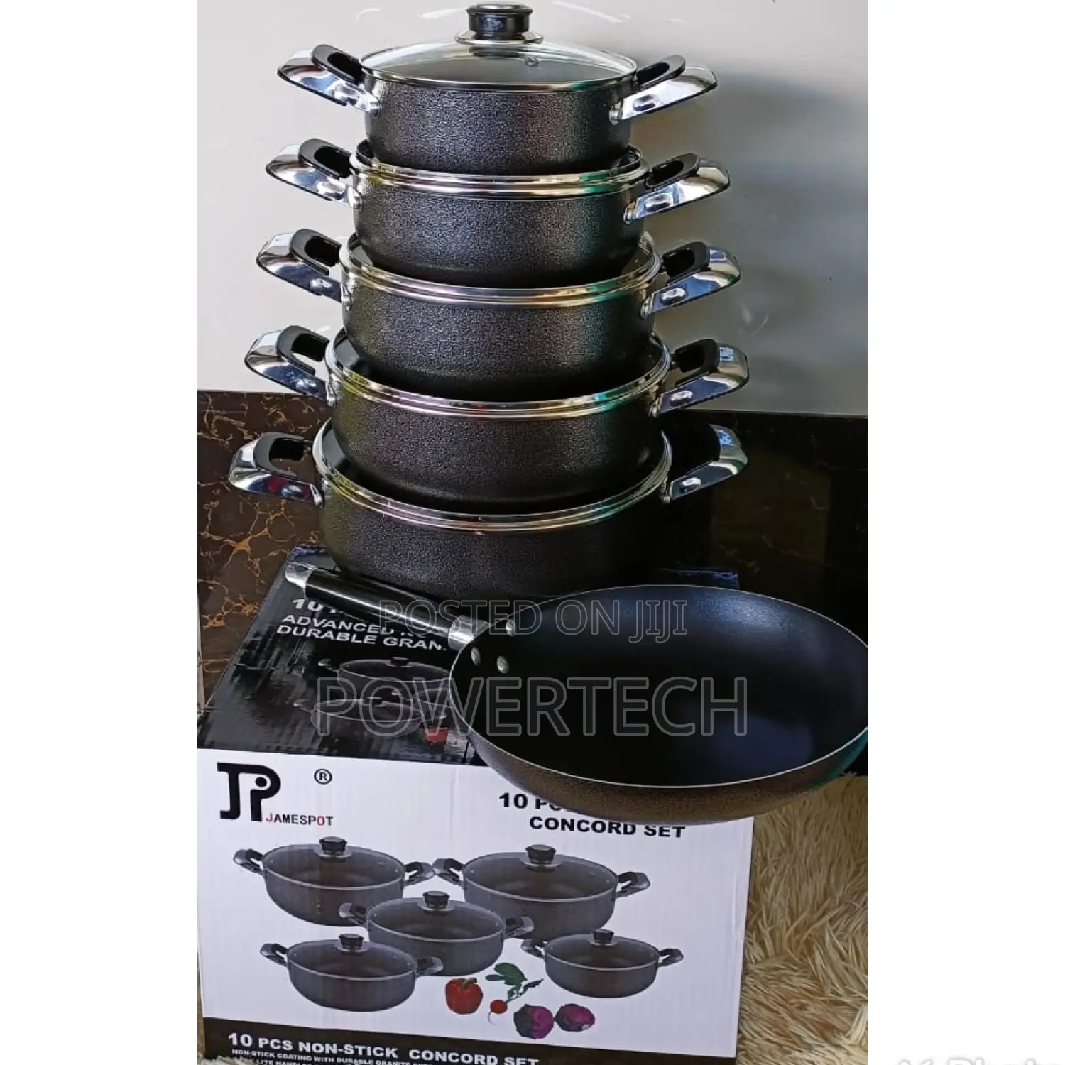 JP Jamesport 11pcs Heavy Non-Stick Granite Cooking Pot