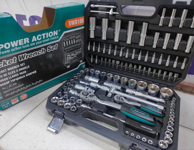 Power Action Socket Wrench 108 PCS Tool Set