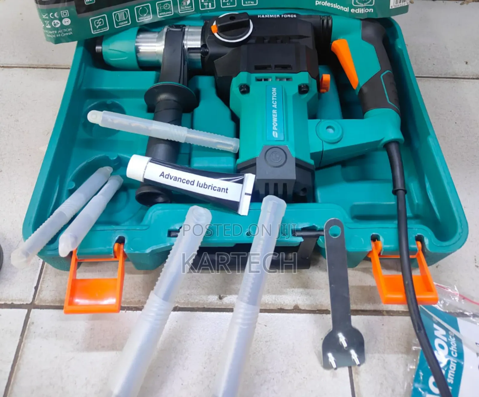 Power Action Rotary Hammer 1350W
With 5 Free Bits
Rh1350