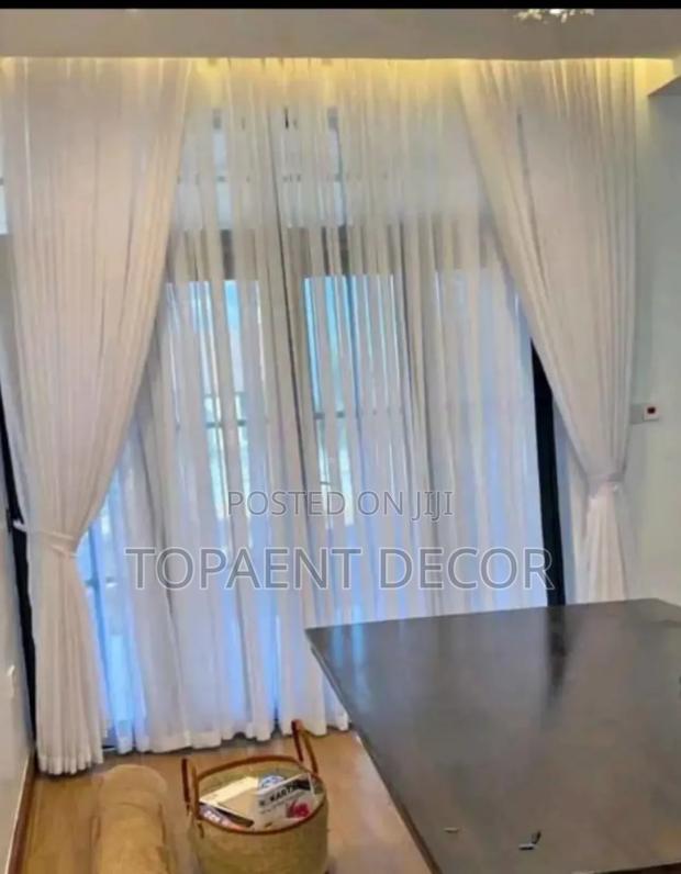 Milk White Hook Curtains and Hooked Sheers - main view